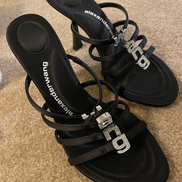 BRAND NEW Alexander Wang Logo Heel Sandal!! - Picture 1 of 5